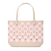 Original Bogg Bag - Checkered Linen/ Pink Marshmallow