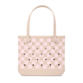 Baby Bogg Bag - Checkered Linen/ Pink Marshmallow
