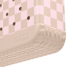 Baby Bogg Bag - Checkered Linen/ Pink Marshmallow