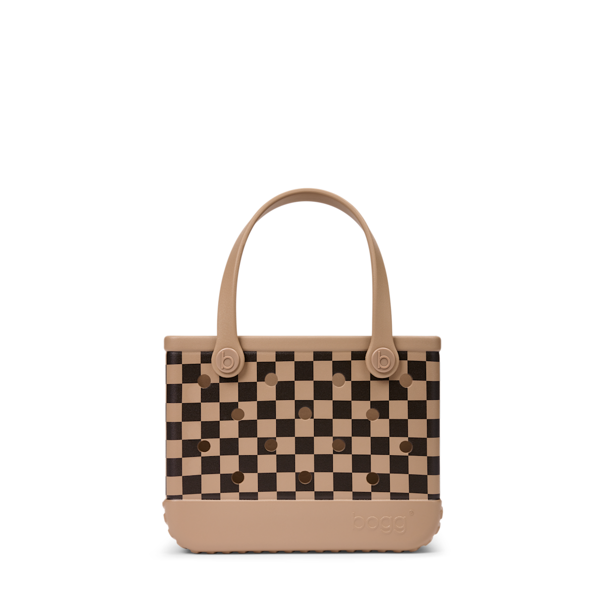 Bitty Bogg Bag - Checkered Camel/ Hot Cocoa