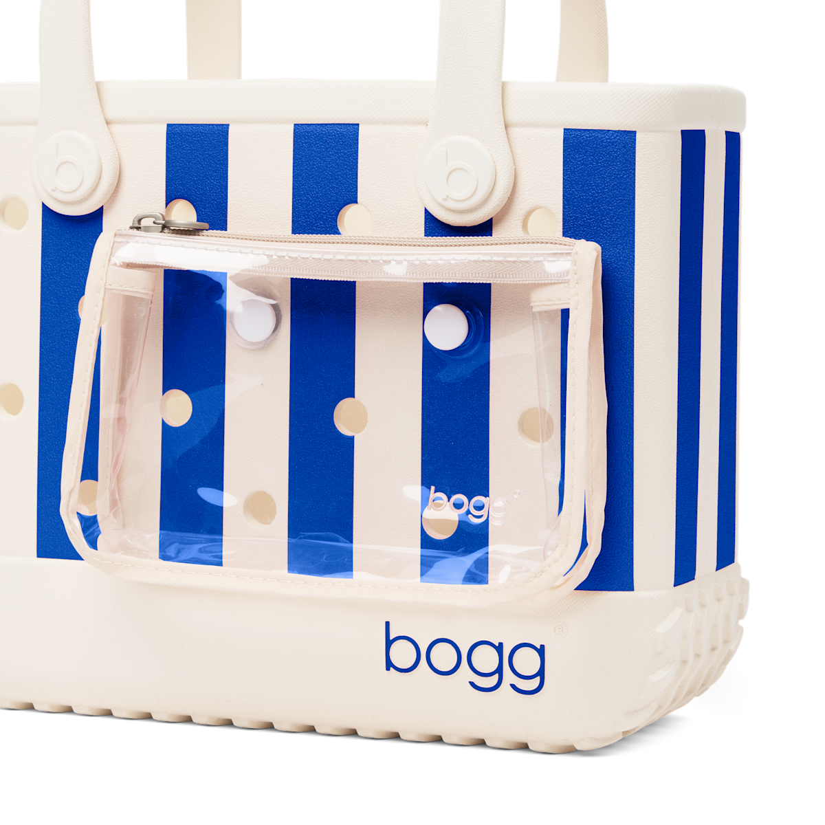 Bitty Bogg Bag - Mykonos Blue Stripe
