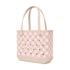 Baby Bogg Bag - Checkered Linen/ Pink Marshmallow