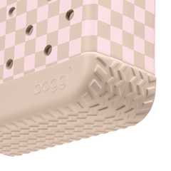 Bitty Bogg Bag - Checkered Linen/ Pink Marshmallow