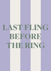 Last Fling Greeting Card
