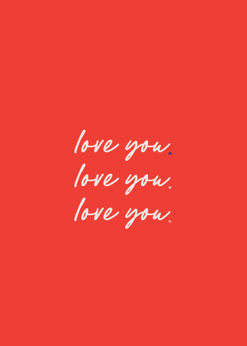 Love You Greeting Card
