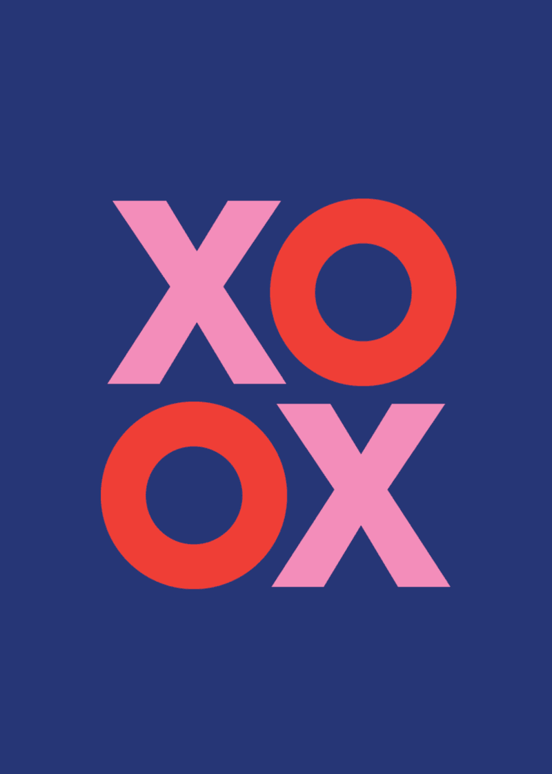 XOXO Greeting Card