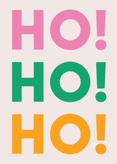 Ho Ho Ho Greeting Card