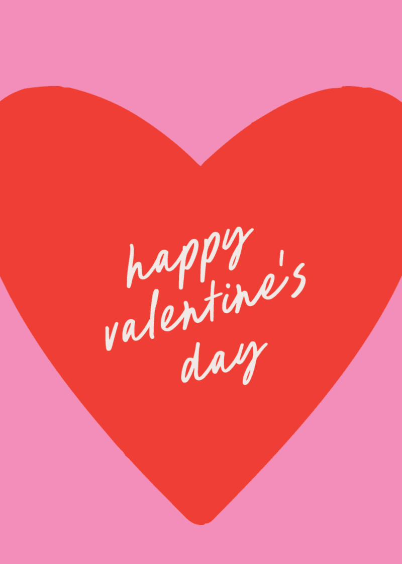 Happy Valentine's Day Greeting Card
