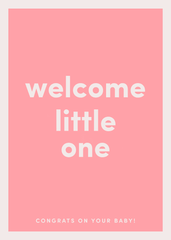 Welcome Little One Greeting Card
